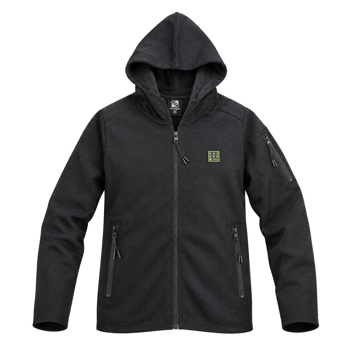 Hoodie zippé CLYDE noir, FREEGUN