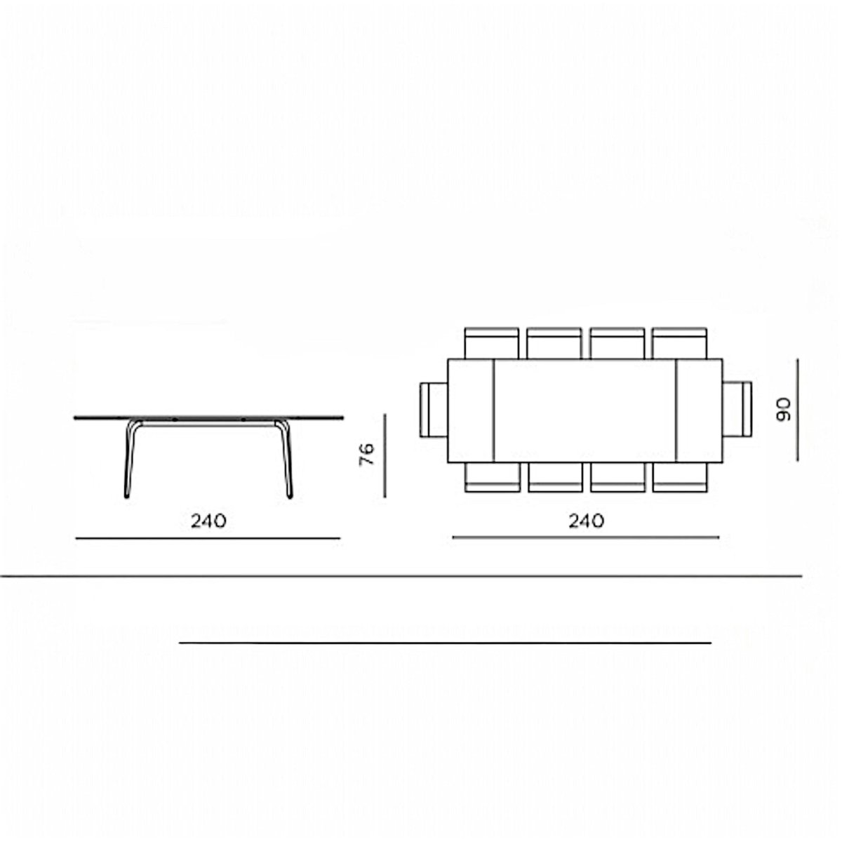 Table extensible en céramique 6/8 places LORA marbre blanc, PIER IMPORT