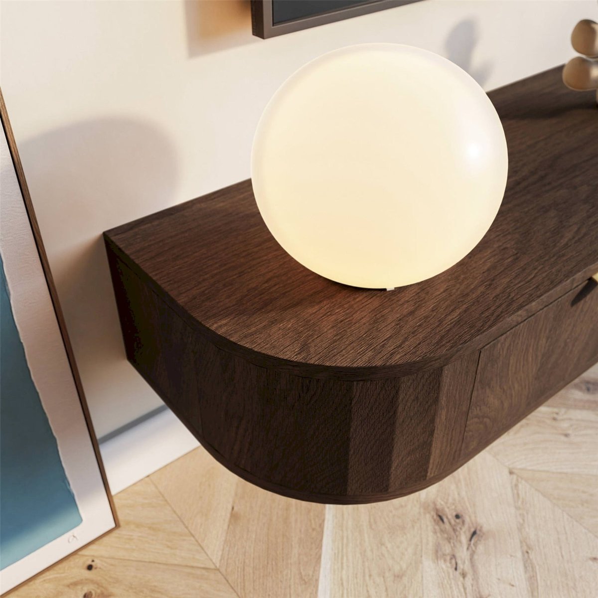 Meuble tv suspendu slim collection CORU chêne dunin, RECOLLECTION
