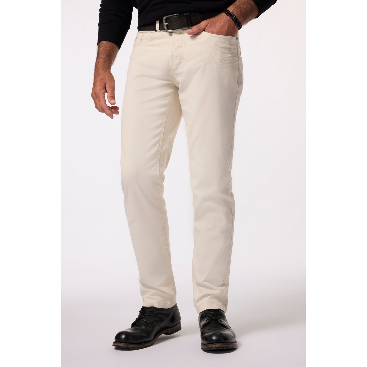 Jean 5 poches, coupe Straight Fit blanc cassé, JP1880