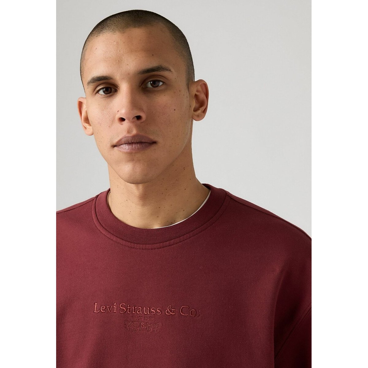Sweat col rond bordeaux, LEVI'S