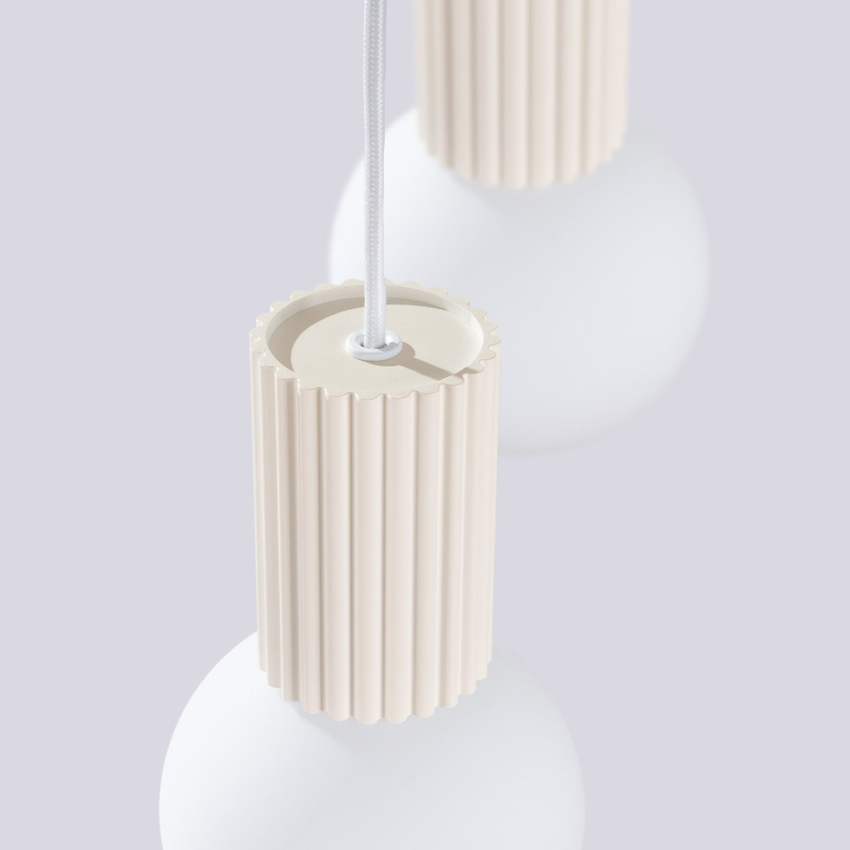 Suspension Aluminium Beige G9 2 Halo beige, EDEN