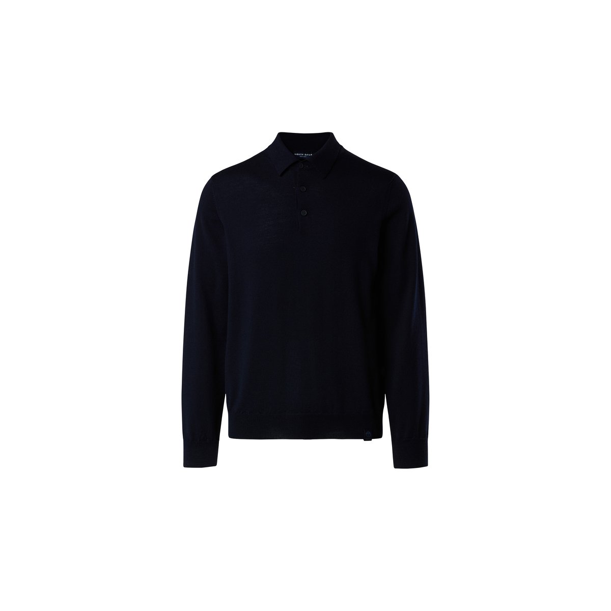 Pull polo en laine mérinos bleu marine, NORTH SAILS