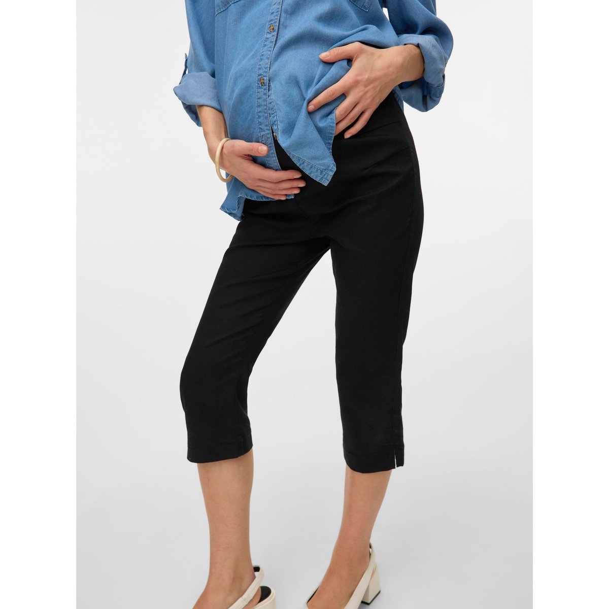 Pantalon noire - black, MAMA LICIOUS