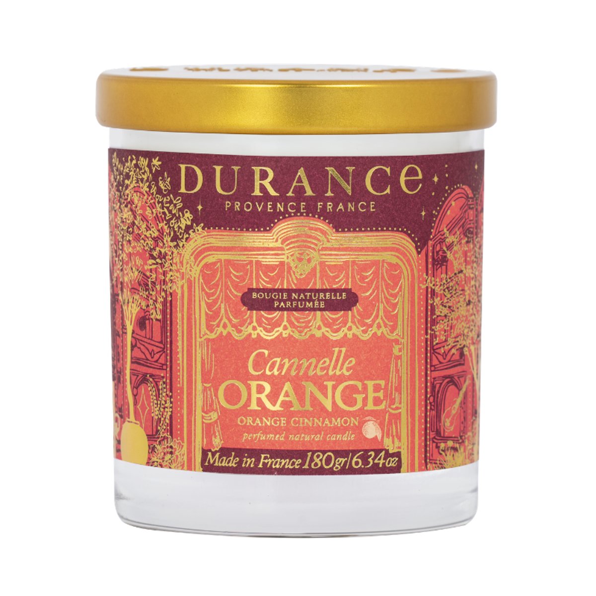 Bougie Parfumée Cannelle Orange couleur unique, DURANCE