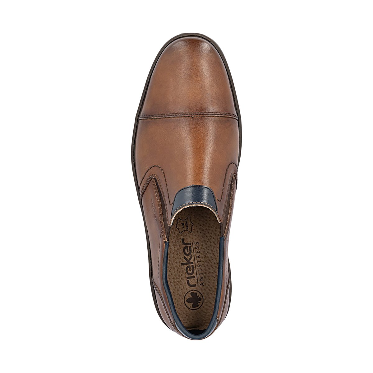 Mocassin Cuir Rgd marron, RIEKER