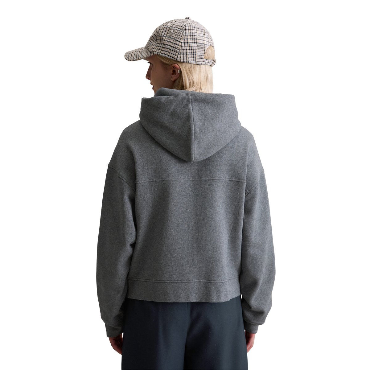 Veste sweat à capuche relaxed avec intérieur moelleux et gratté gris, MARC O’POLO DENIM