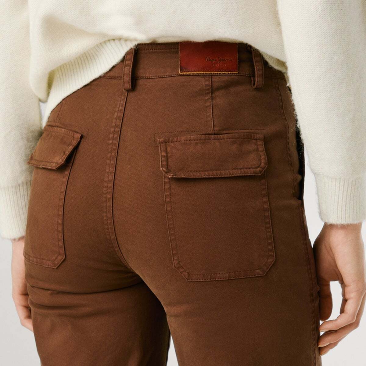 Pantalon Élastique Coupe Décontractée brun chocolat, PEPE JEANS