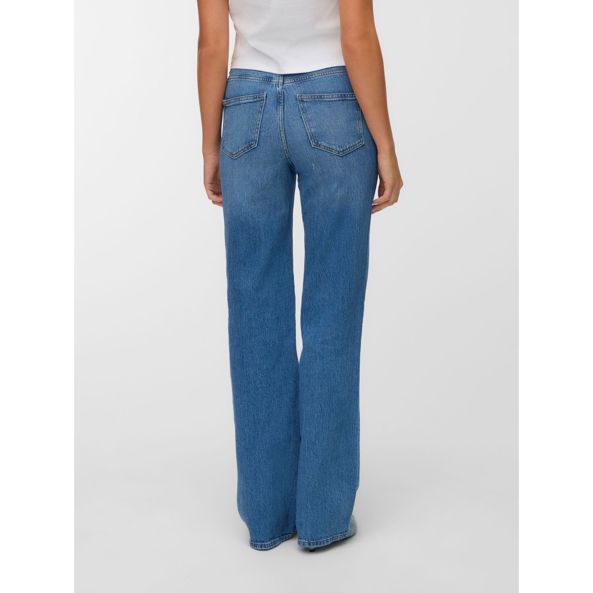 Jean À Coupe Large medium blue denim, VERO MODA