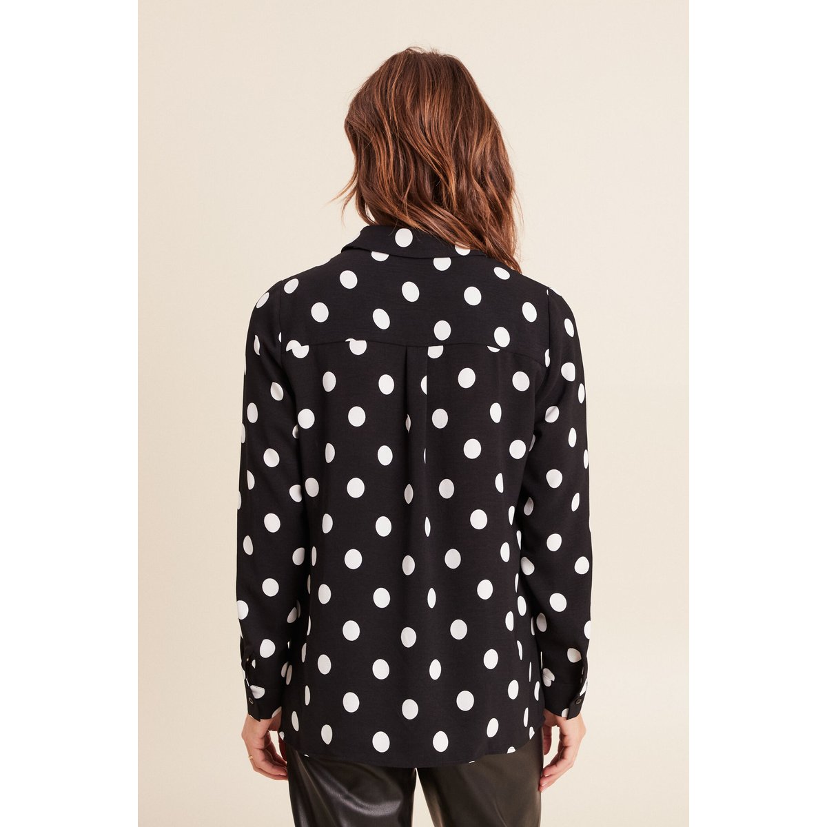 Chemise fluide manches longues noir, BREAL