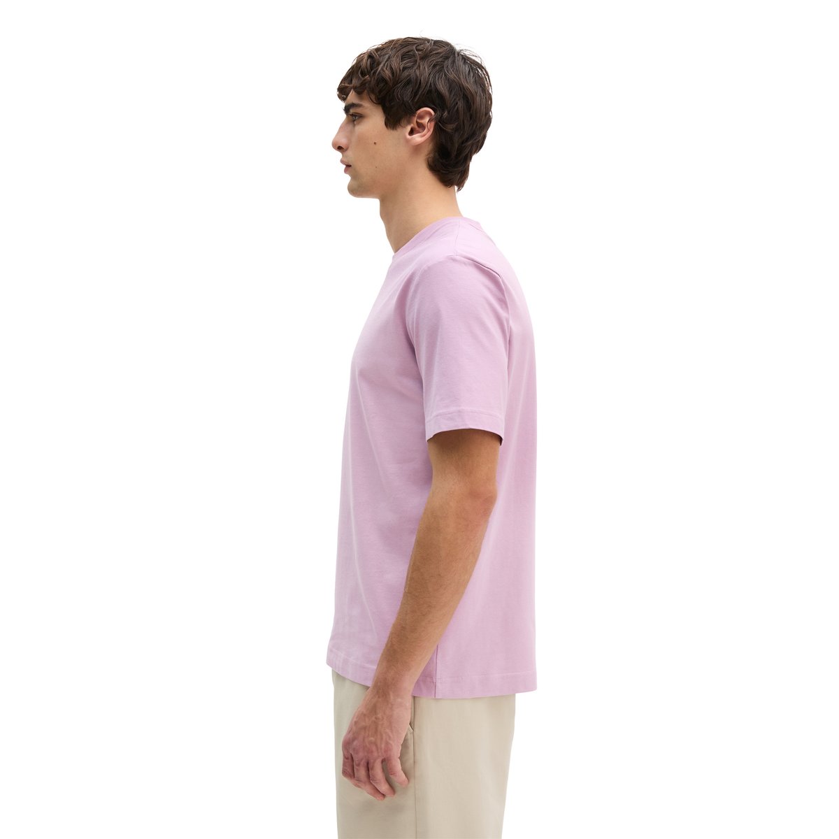 T-shirt regular en pur coton bio violet, MARC O'POLO