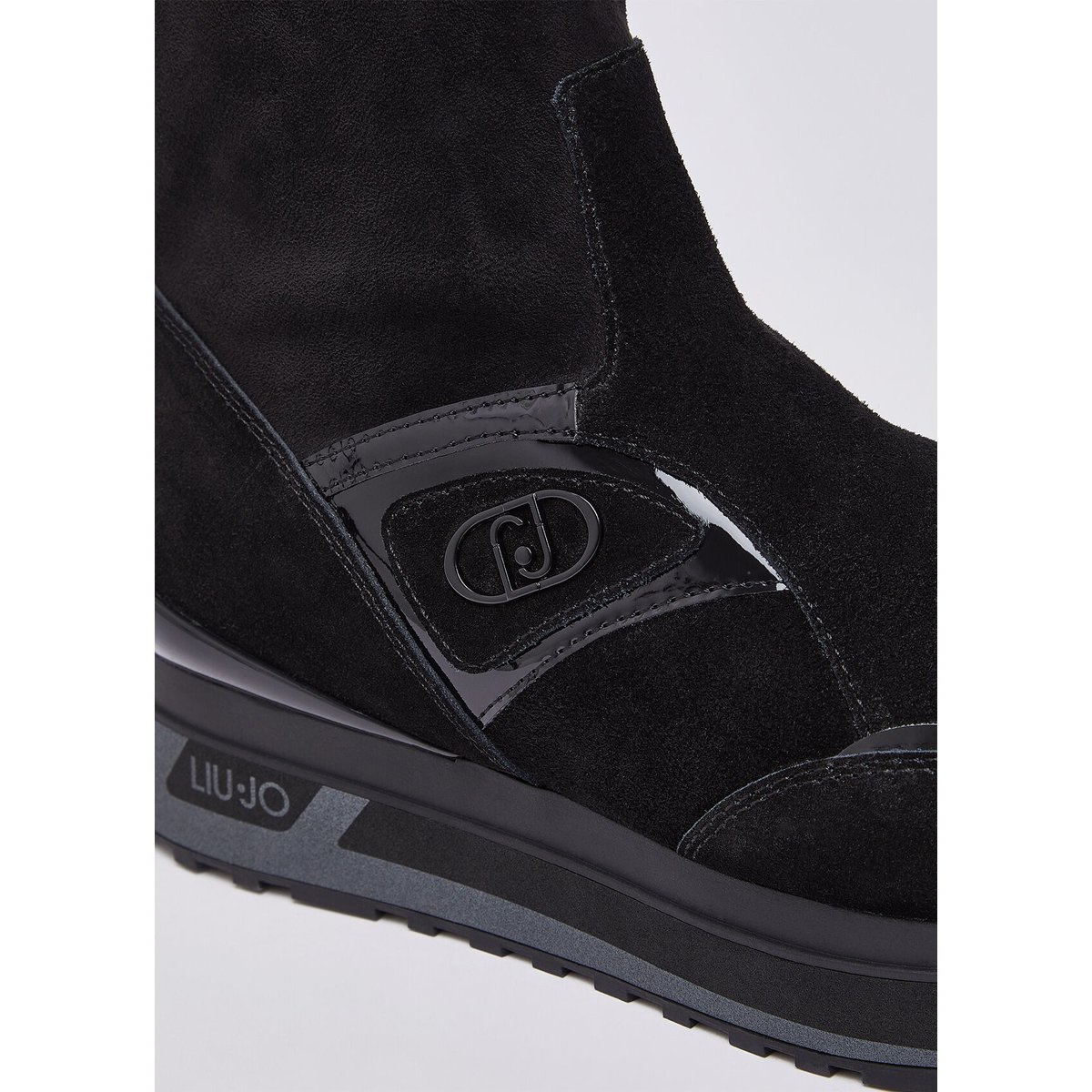 Sneakers boots en daim noir, LIU JO