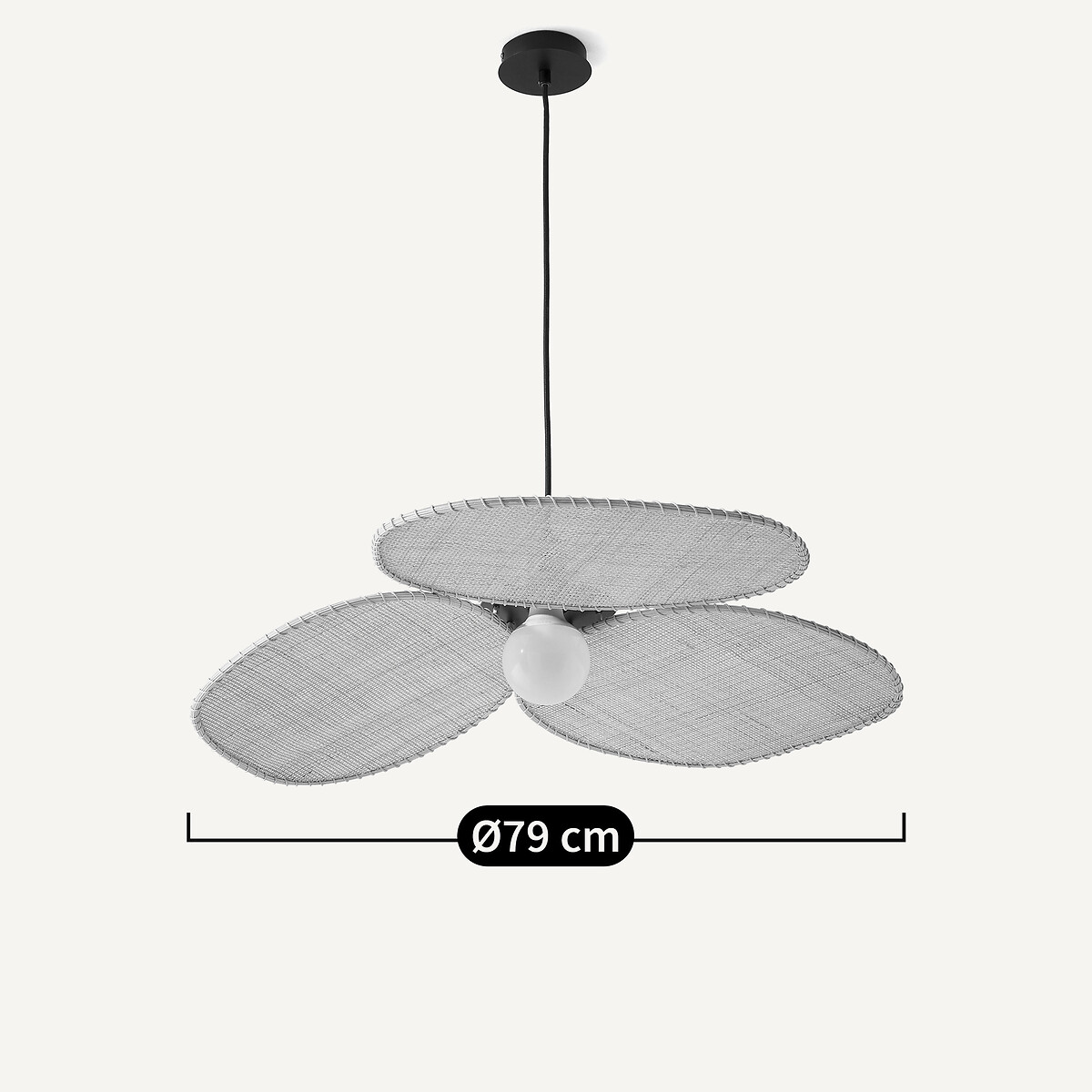 Canopée small pedant lamp, designed by Emmanuel Gallina natural, EMMANUEL GALLINA X AM.PM