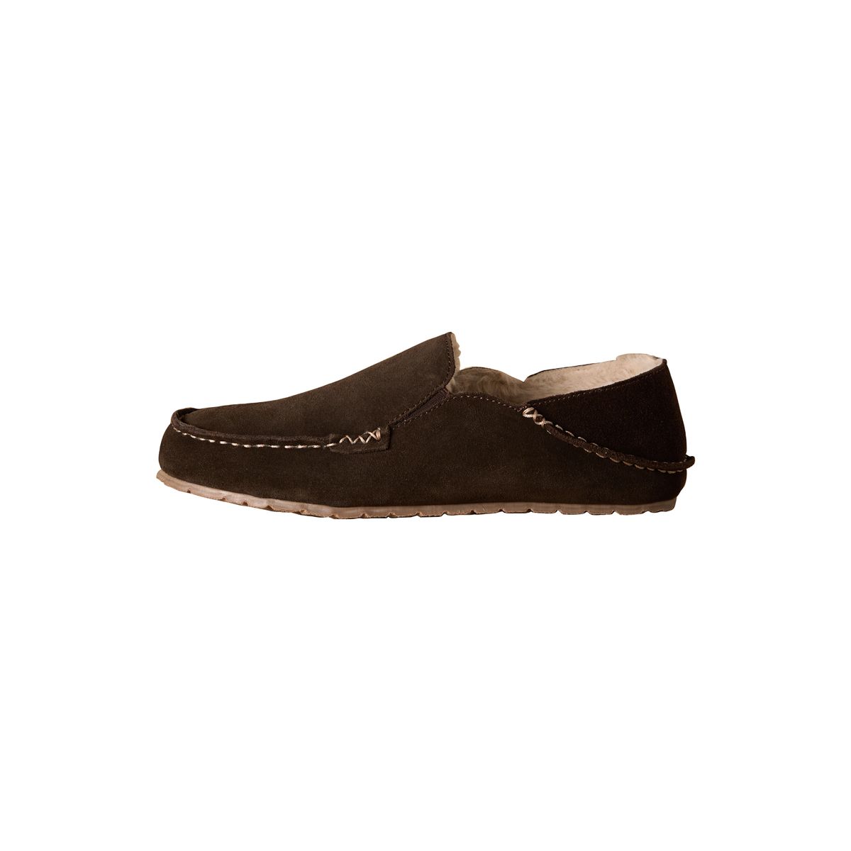 Chaussons mocassins en daim kickdown Signature marron, NEXT