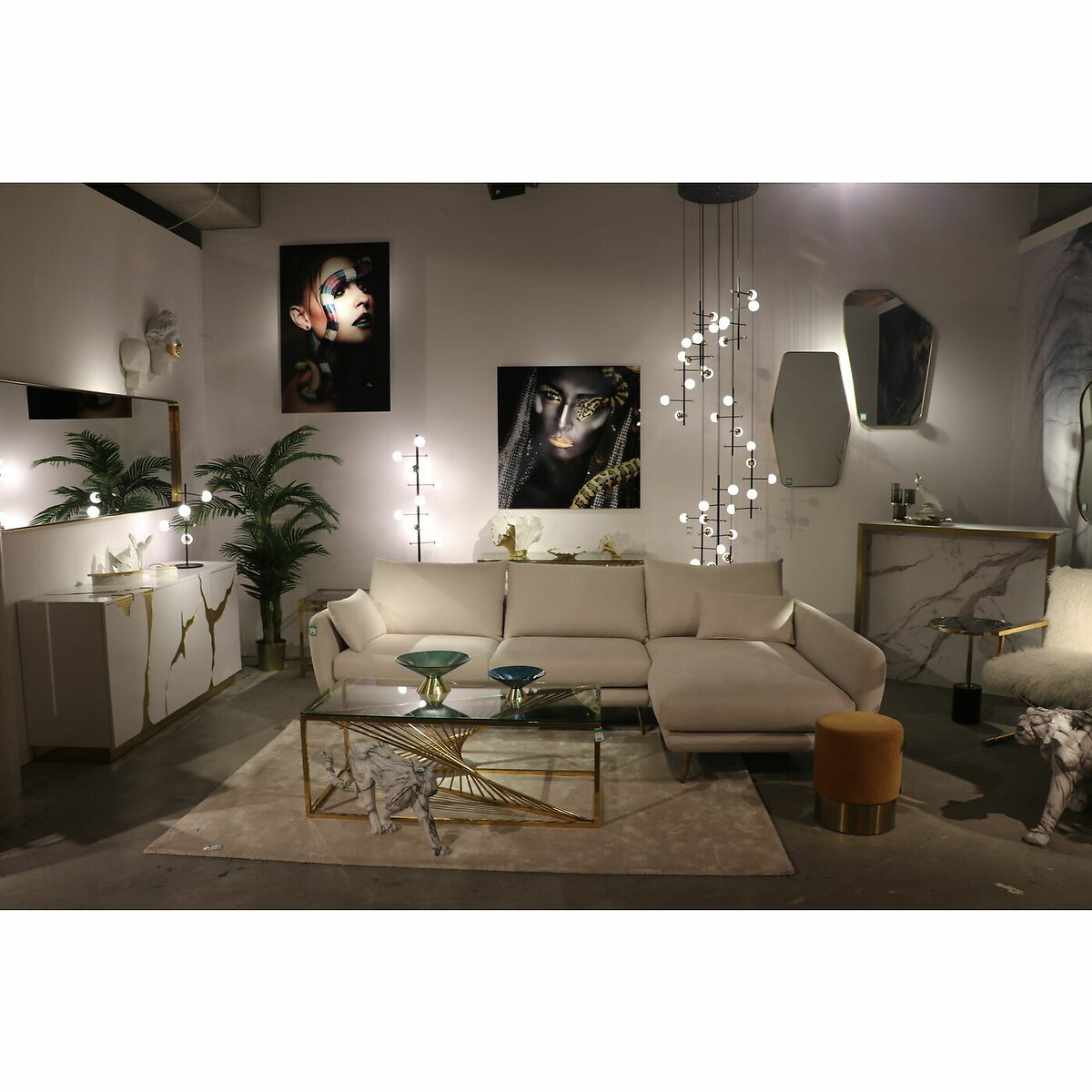 Suspension Trapez 280cm argent, KARE DESIGN