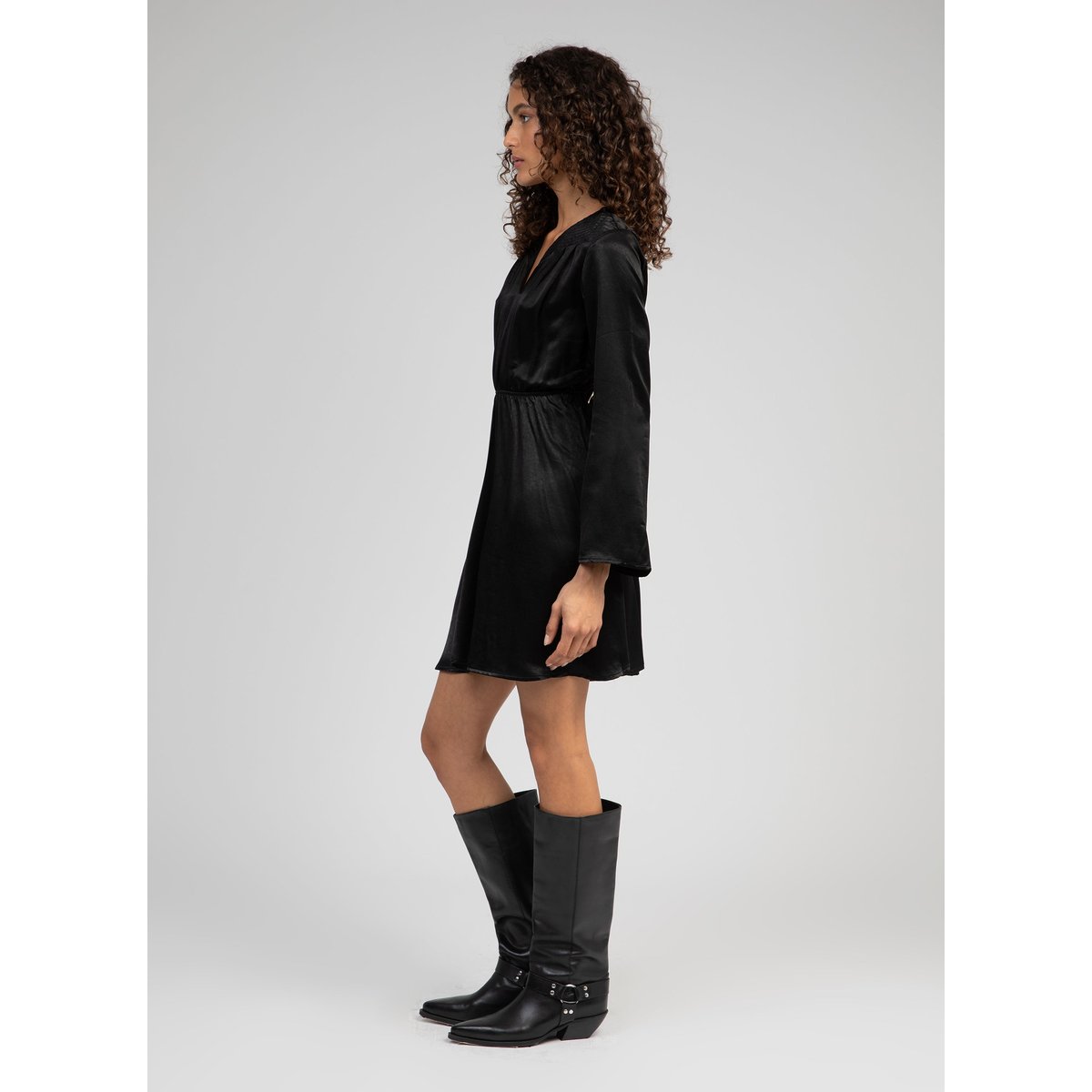 Robe Courte MARIBELA noir, AN'GE