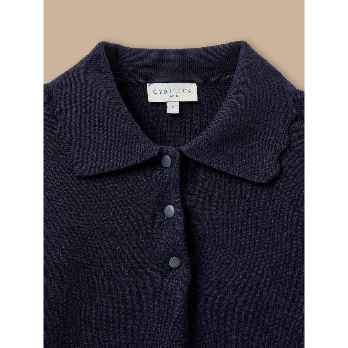 Pull MILANo col polo marine, CYRILLUS