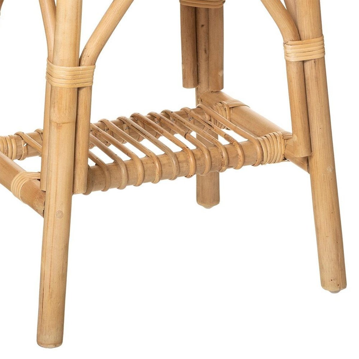 Table de chevet rotin beige, ATMOSPHERA