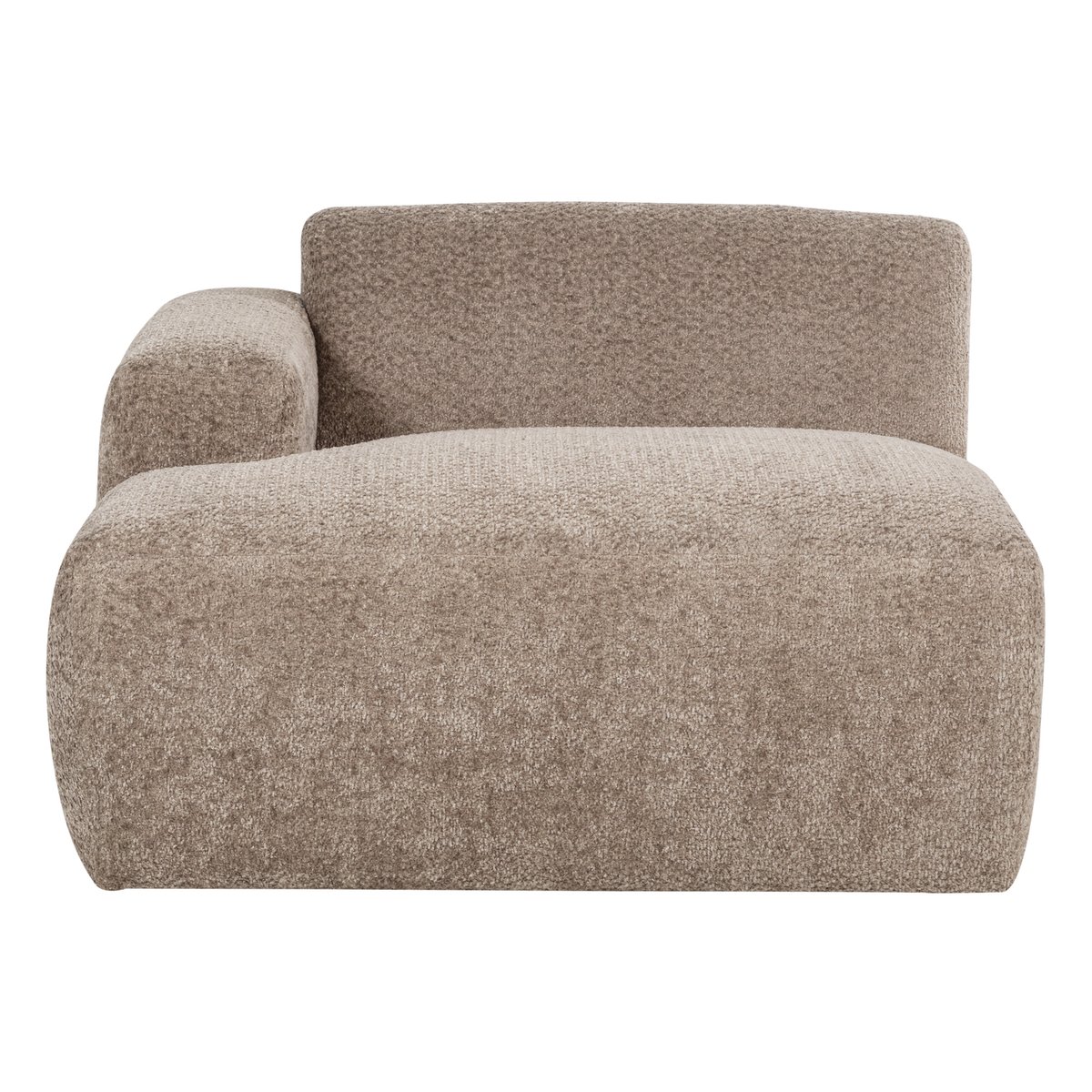 Élément chaise longue gauche laine MOJO BASE sable foncé, WOOOD