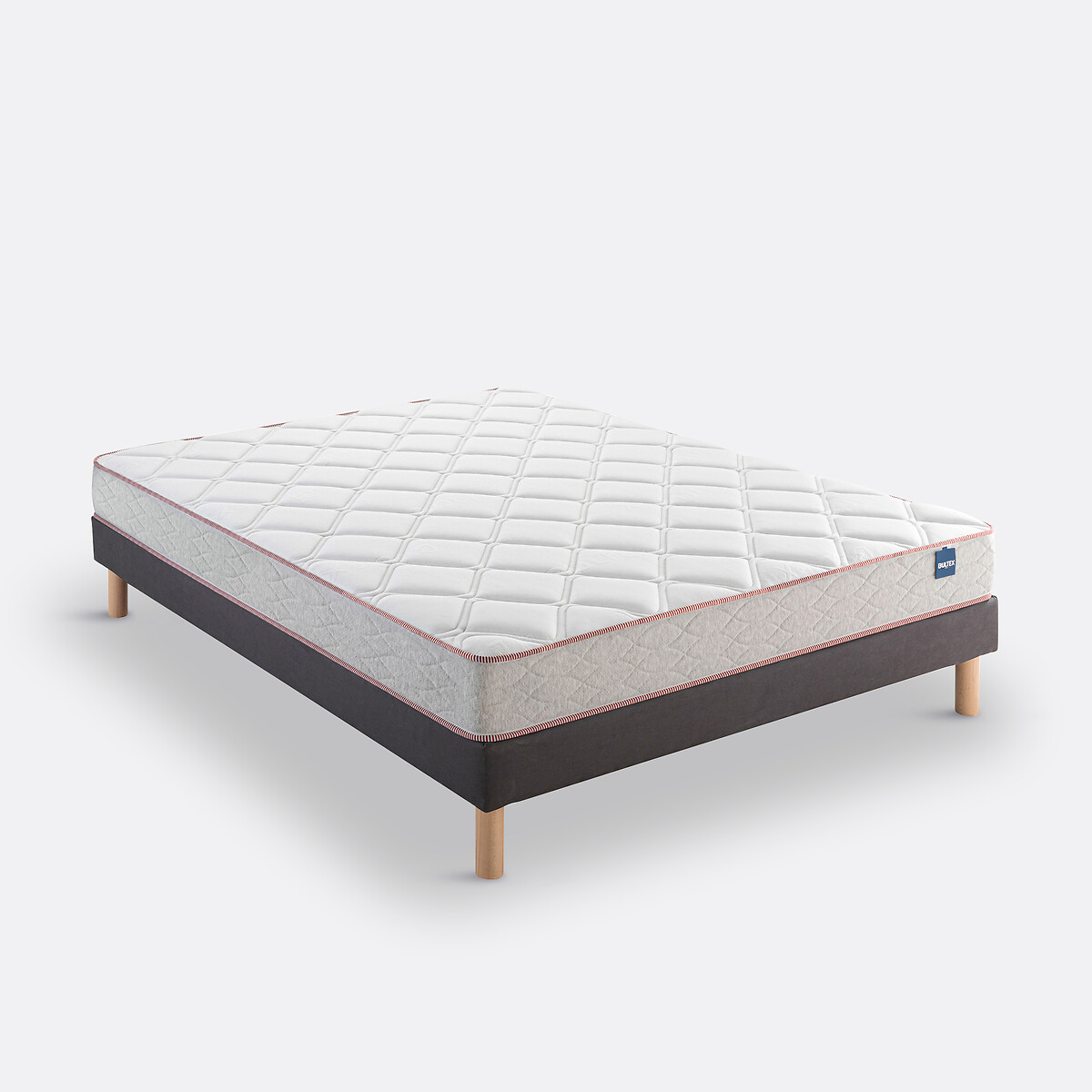 Set aus Bultex-Matratze Victorieux und Bettrahmen mit Lattenrost weiss/anthrazit, BULTEX