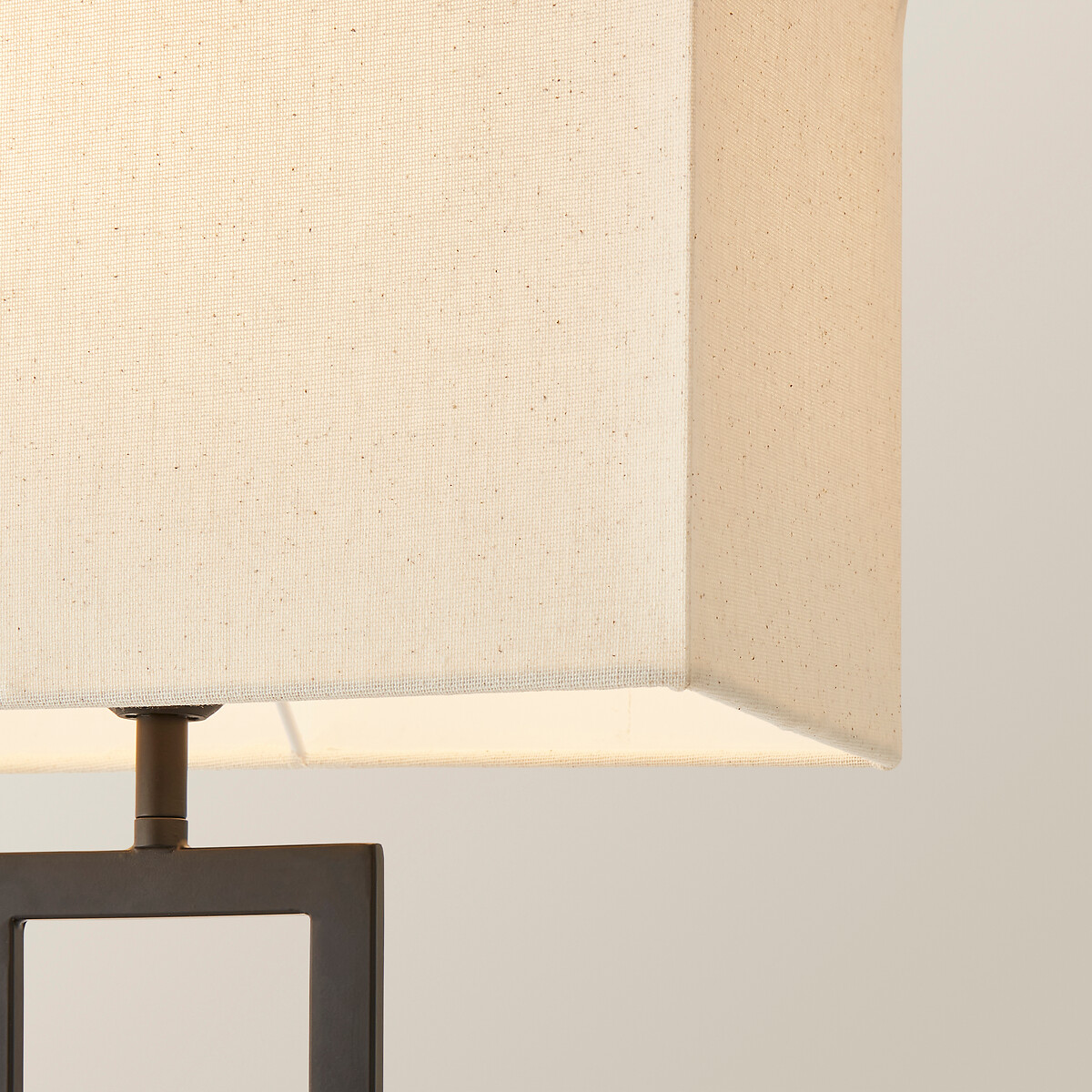 Glenda Double Stem Table Lamp with Rectangular Shade black, SO'HOME