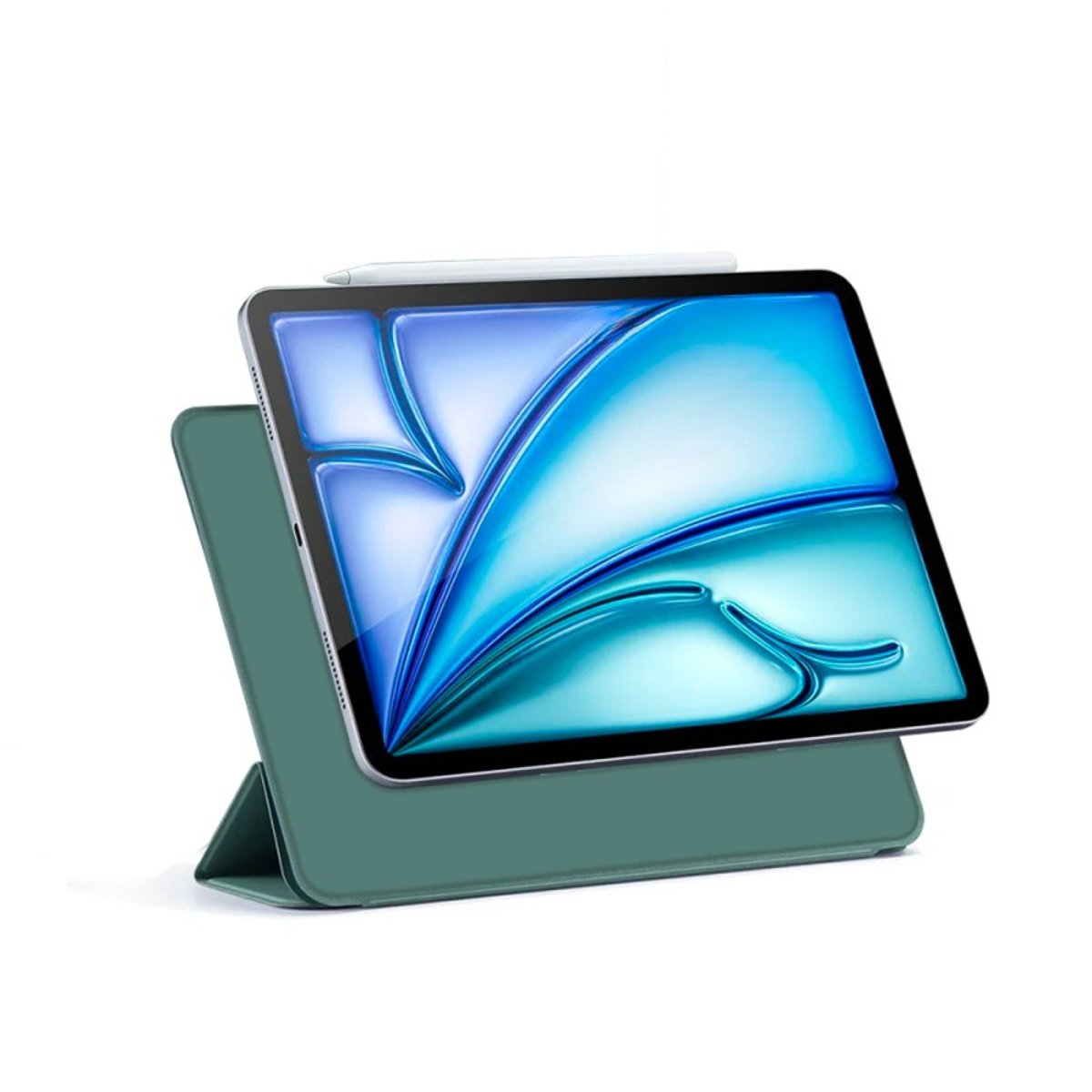Etui à fixation magnétique pour iPad Pro 11" vert, EVETANE