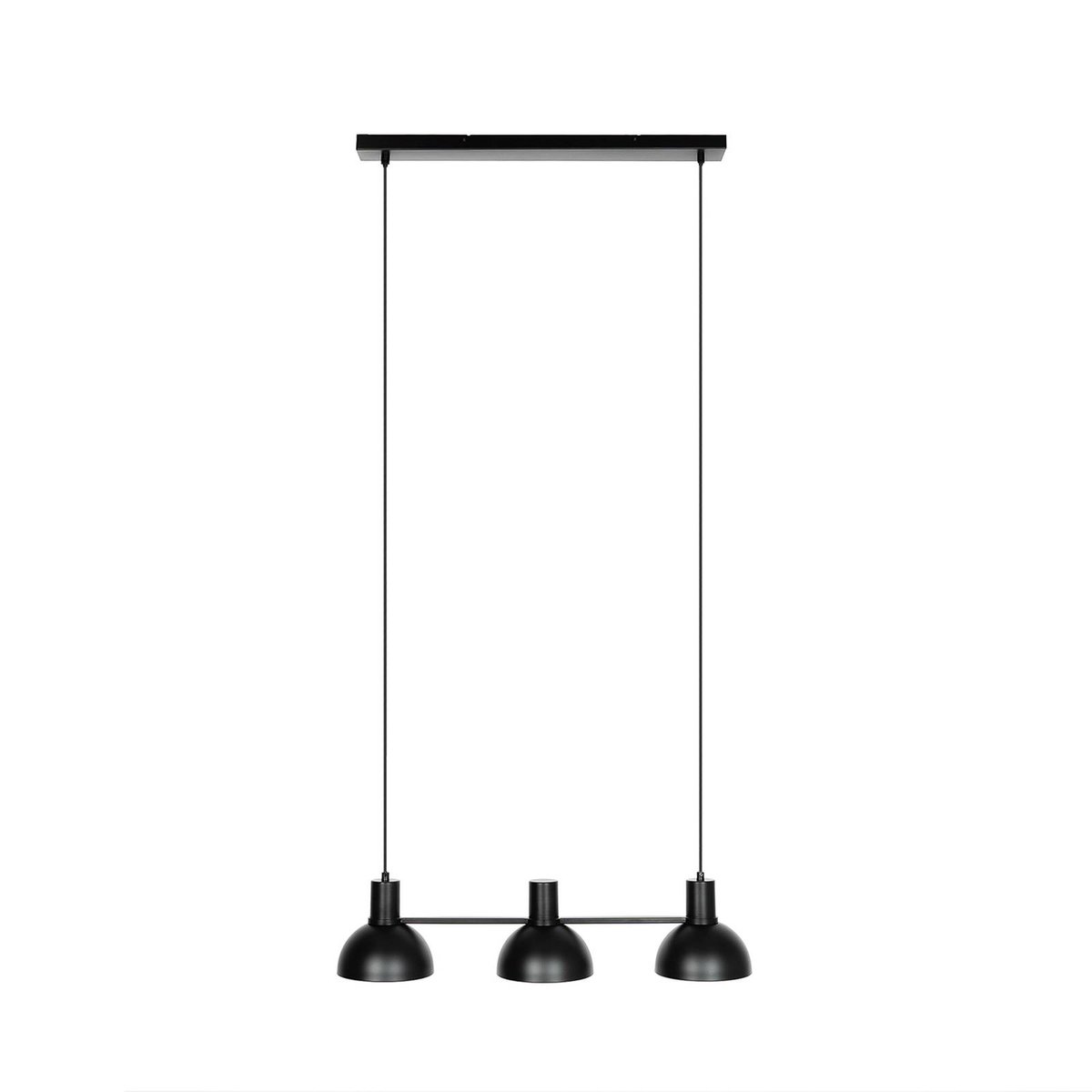 Suspension en métal design, Mostrid noir mat, LUCANDE