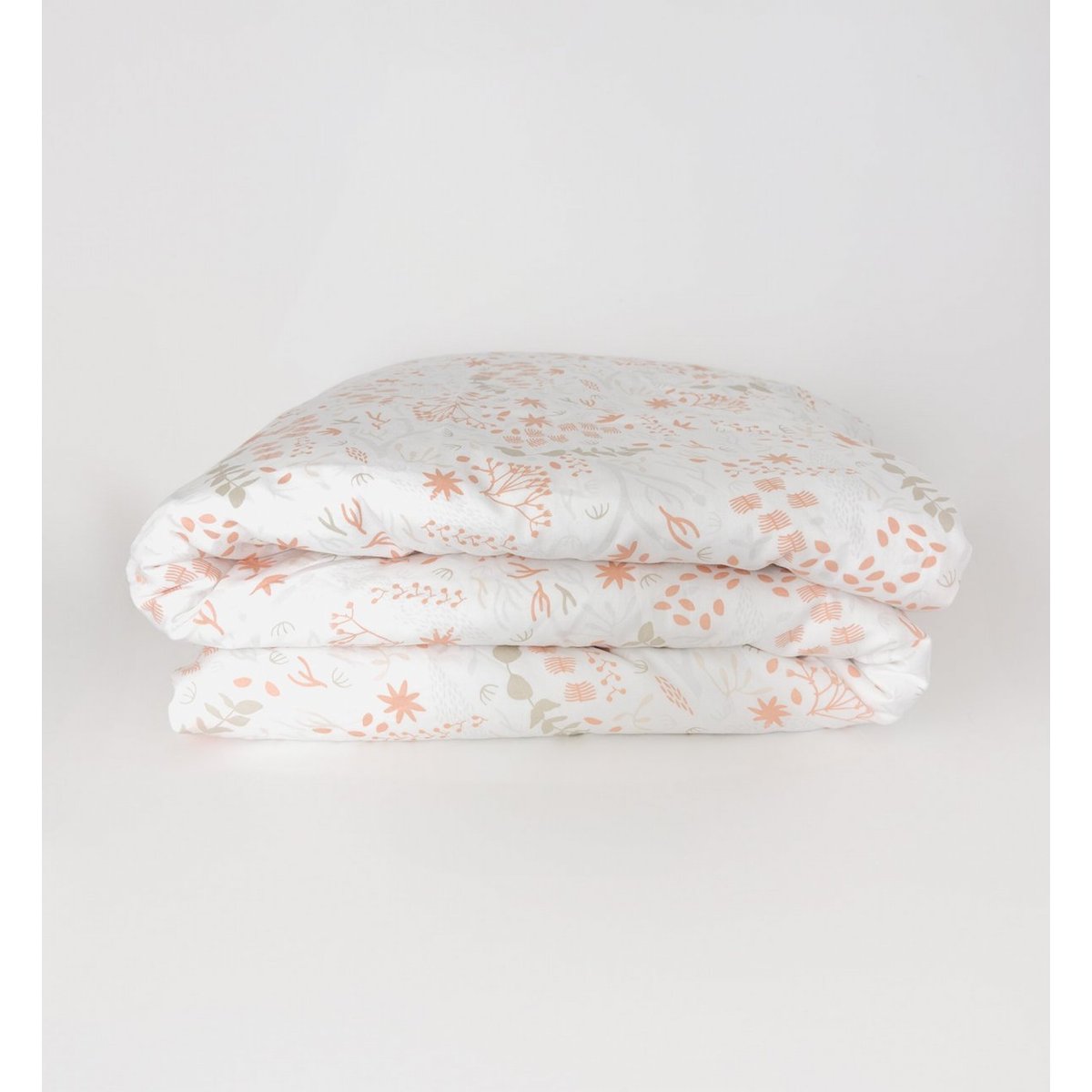 Housse de couette en Coton Bio pour lit 1 personne YUKARI DOUCEUR yukari peach, KADOLIS