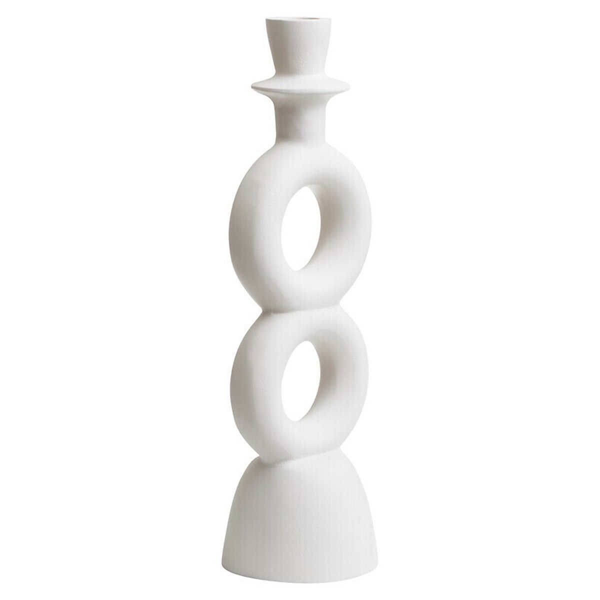 Large Abstract Candle Holder in Cream cream, FIFTY FIVE SOUTH