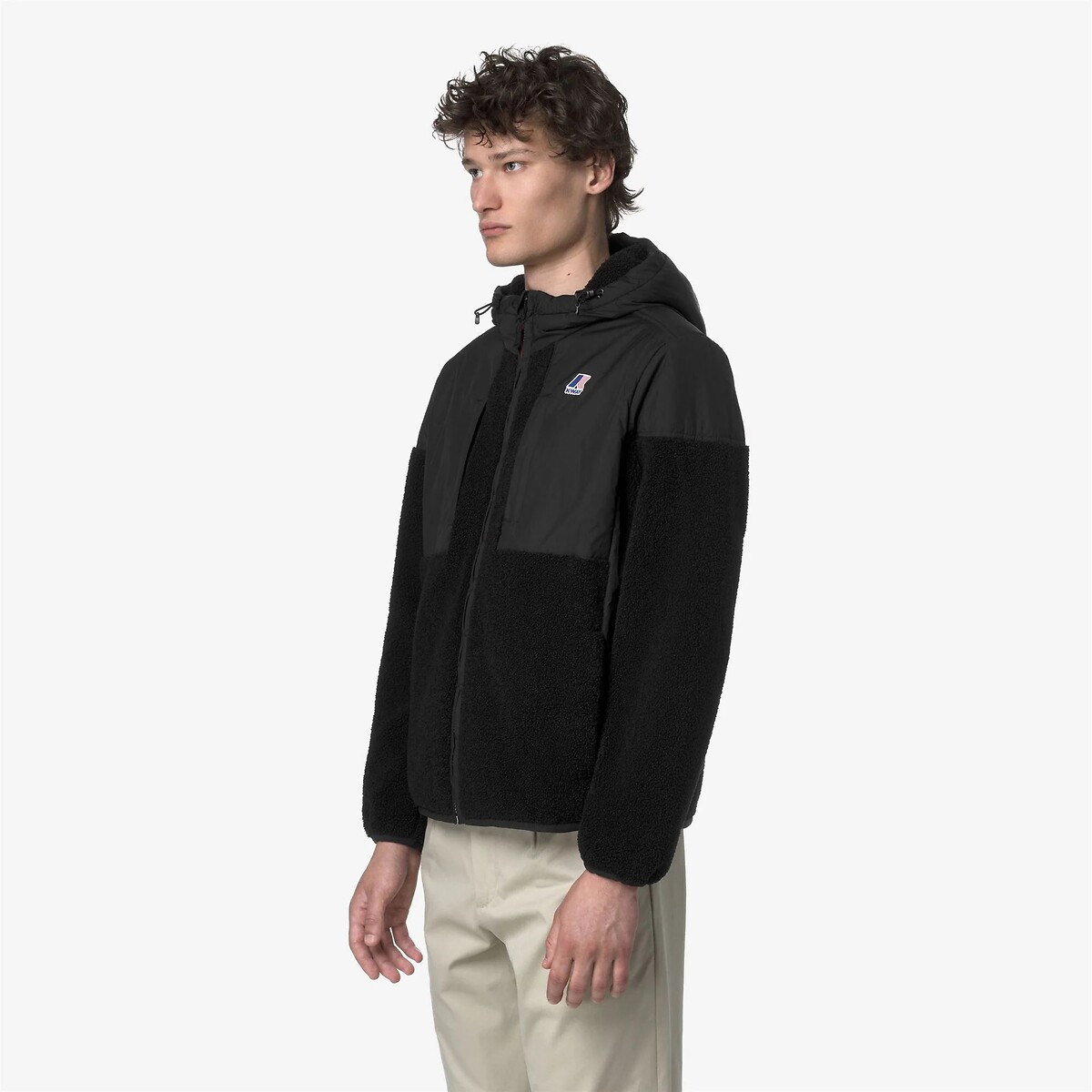 Veste en sherpa unisexe, SAMSON ORSETTO 4.0 noir, K-WAY