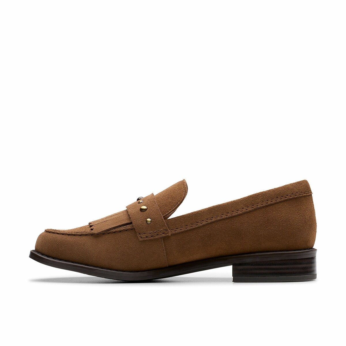Mocassins en cuir suédé Hana noisette, CLARKS