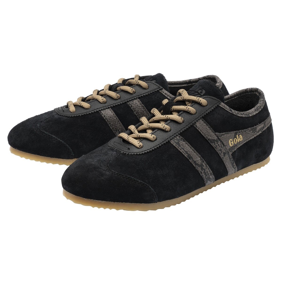 Baskets en cuir, à lacets cordes, CLEORA II noir, GOLA