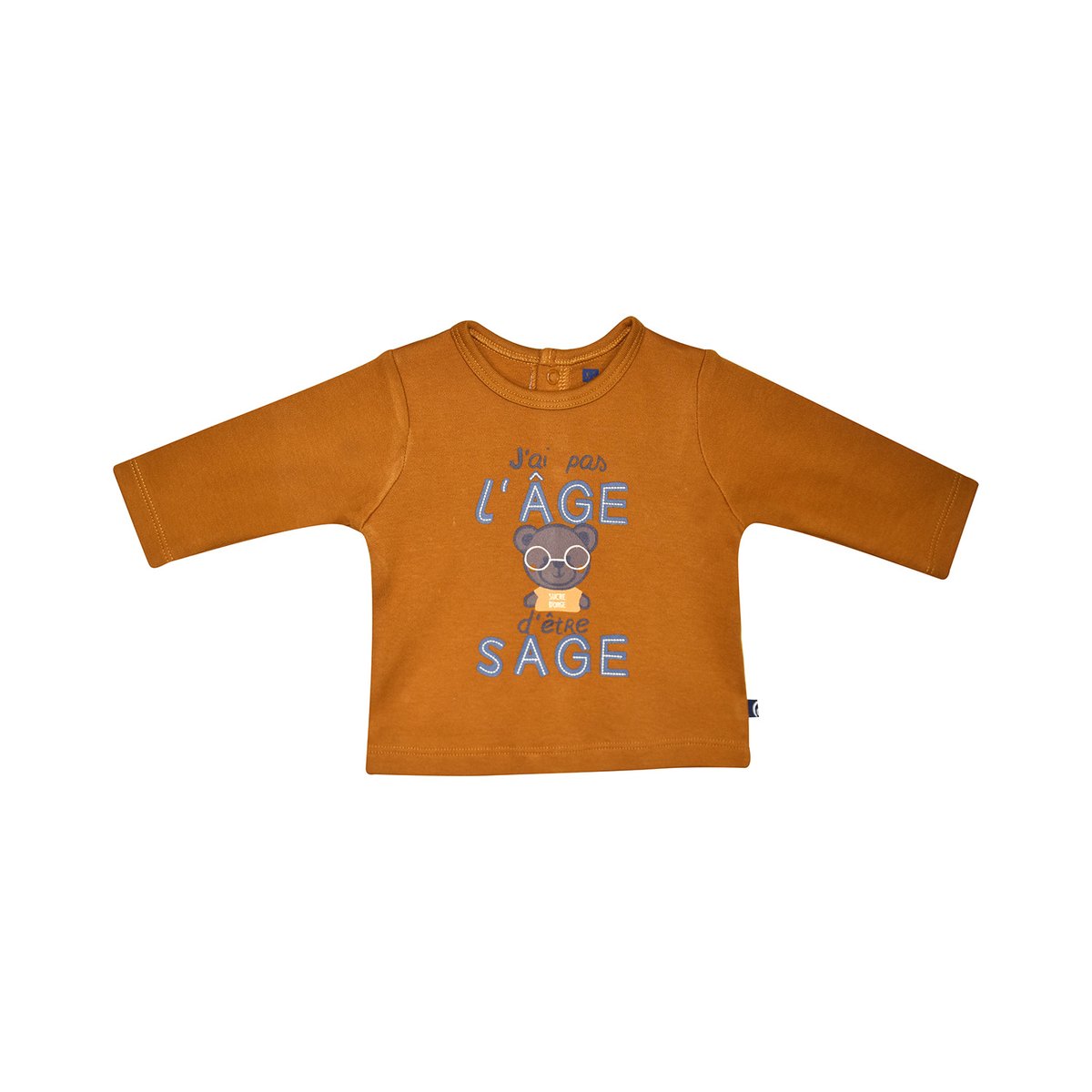 Tee shirt pantalon bavoir iago maille naissance beige, SUCRE D'ORGE