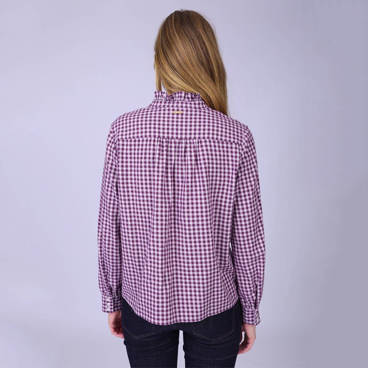 Chemise flanelle à carreaux violet, MISE AU GREEN