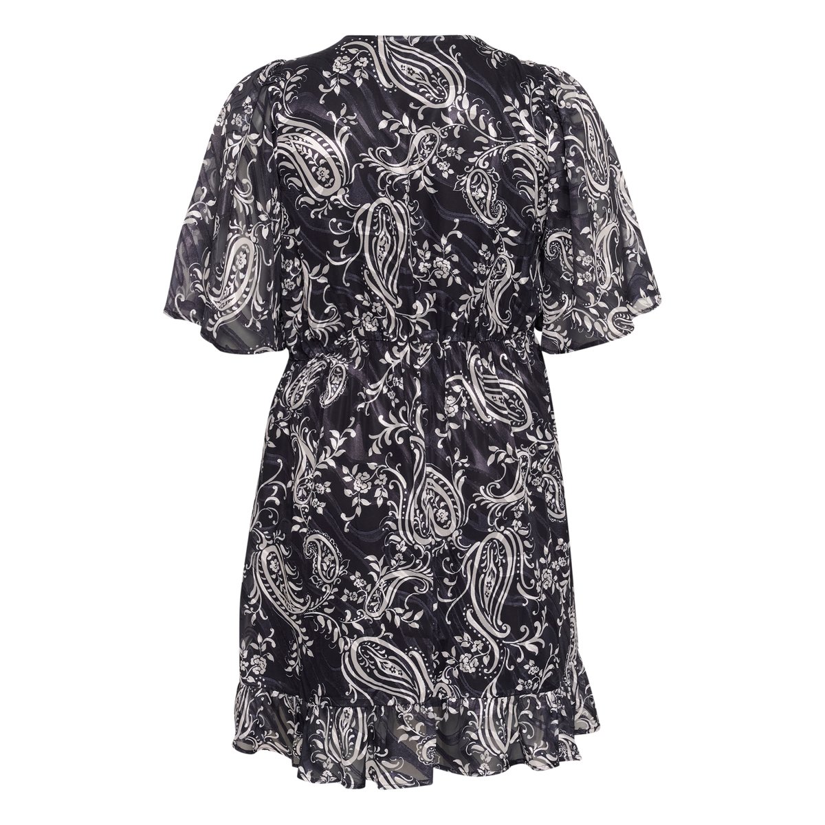 Robe noir black/turtledove paisley, KAFFE CURVE