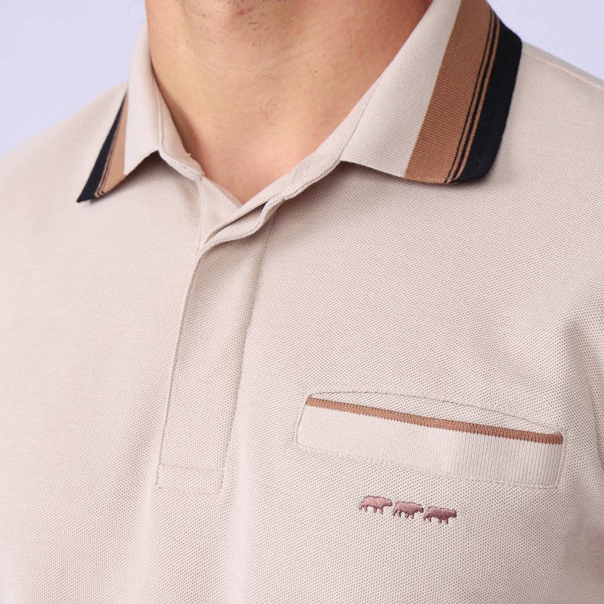 Polo Hervin beige, MISE AU GREEN