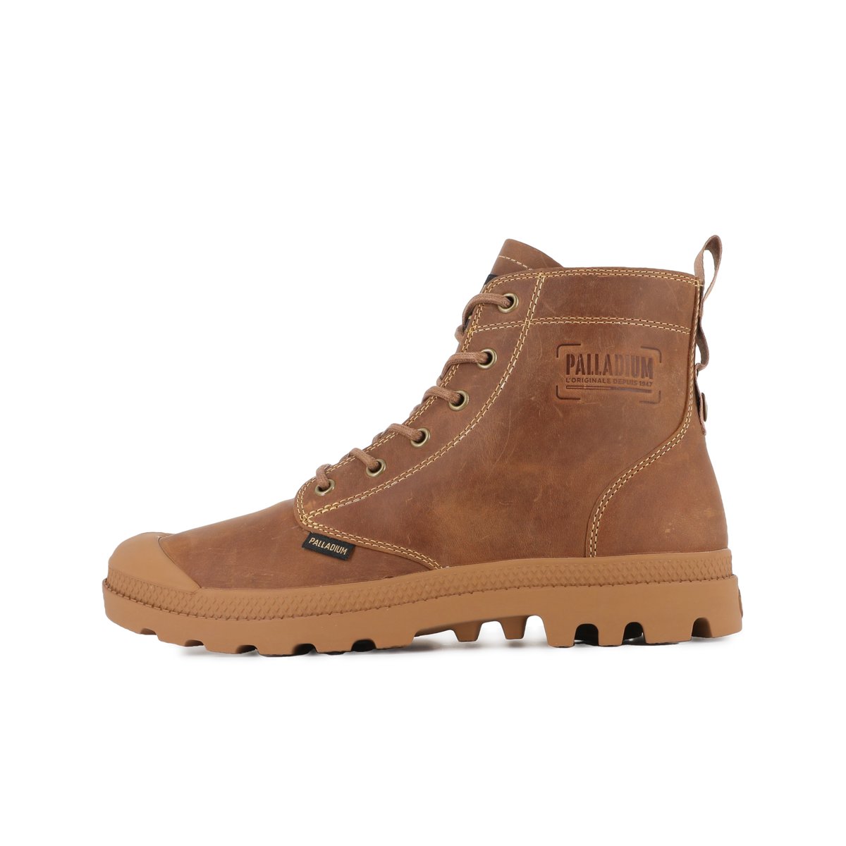 Boots en cuir PAMPA ZIP LTH LEGACY mahogany, PALLADIUM
