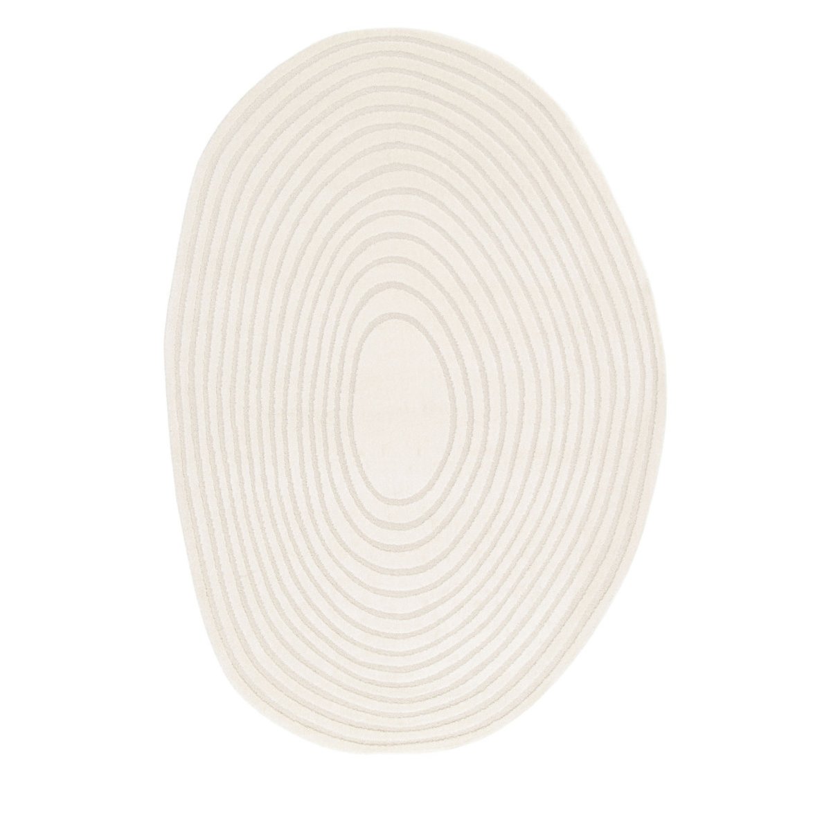 Tapis contemporain de forme organique- GELATO écru, DRAWER