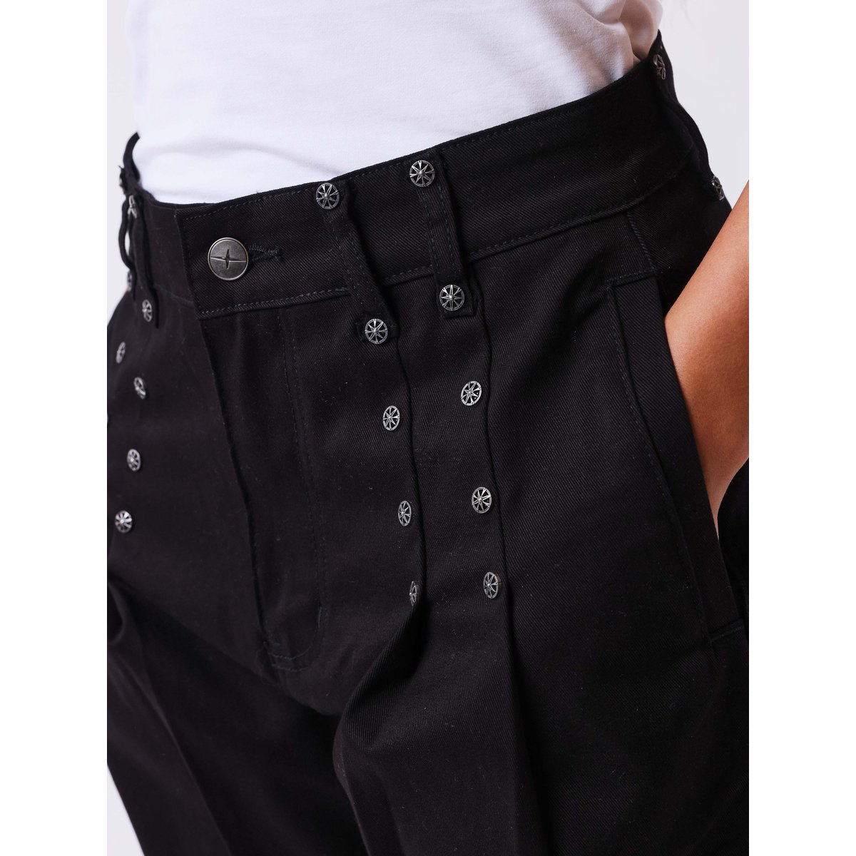Pantalon en toile Barrel Essentials noir, PROJECT X
