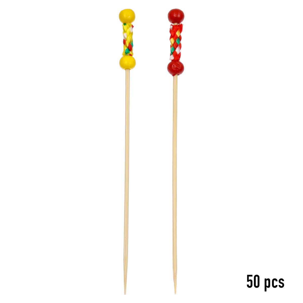 Lot de 50 piques cocktail fantaisie BAMBOU CUISINE multicolore, 5FIVE SIMPLY SMART