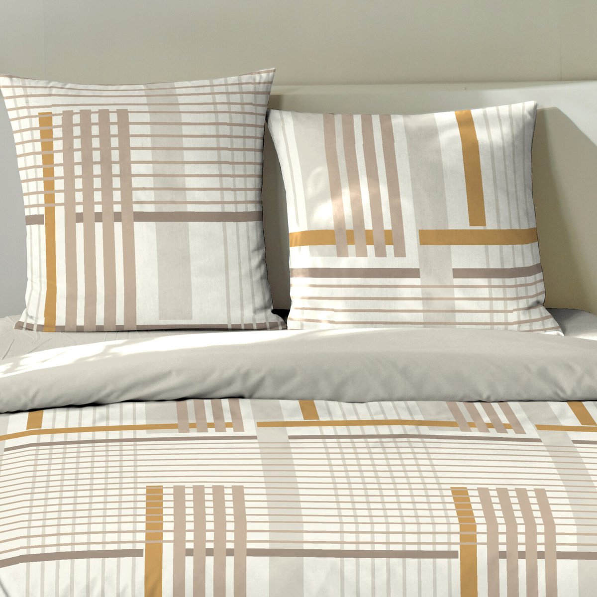 Parure housse de couette coton imprimés, eloi blanc blanc, C DESIGN HOME TEXTILE