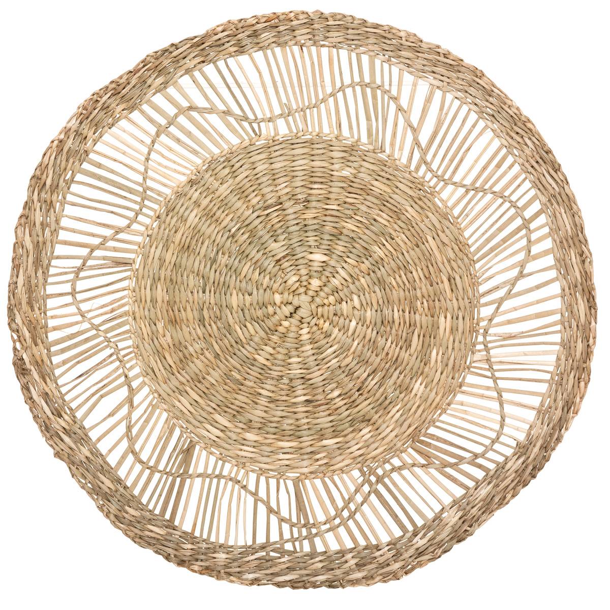 Set de 3 décorations murales en roseau LELA beige lin, ATMOSPHERA