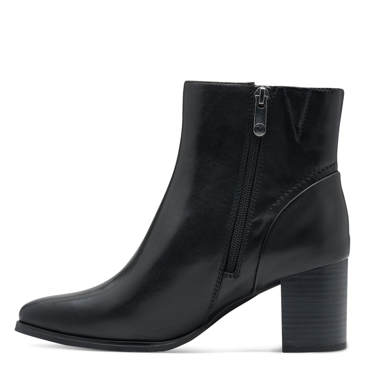 Bottine en cuir noir, MARCO TOZZI