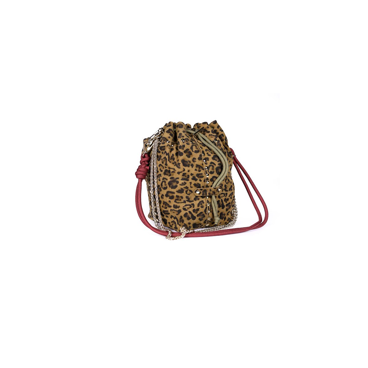 Sac seau en cuir imprimé léopard, BECO imprimé léopard, CRAIE STUDIO