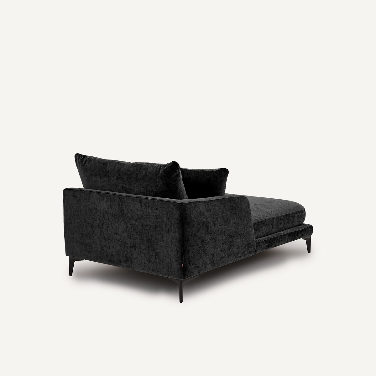 Chaise longue in velluto misto, MODERNISTE, design Emmanuel Gallina carbonio, AM.PM X EMMANUEL GALLINA