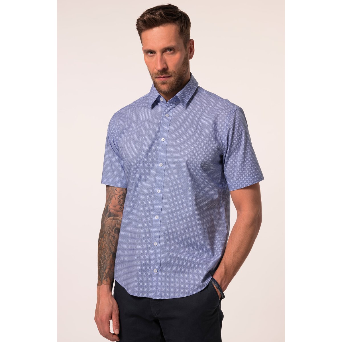 Chemise de ville collection Business gris bleu, JP1880
