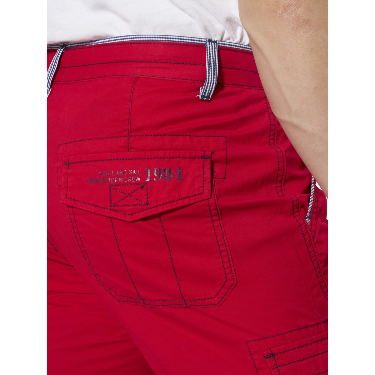 Bermuda cargo SILJAN rouge, JAN VANDERSTORM