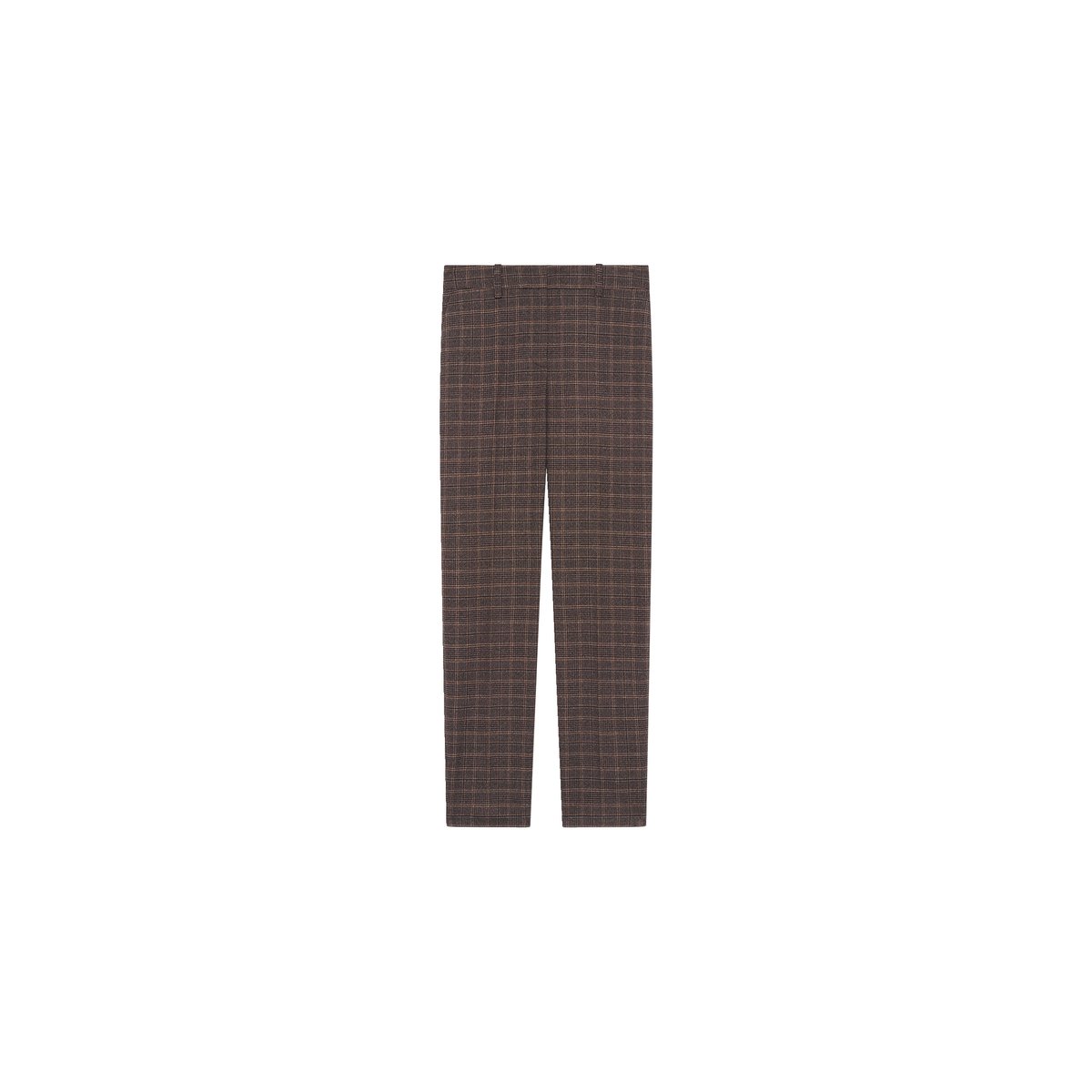 Pantalon coupe cigarette PSIDIKOFil textile marron foncé, CAROLL