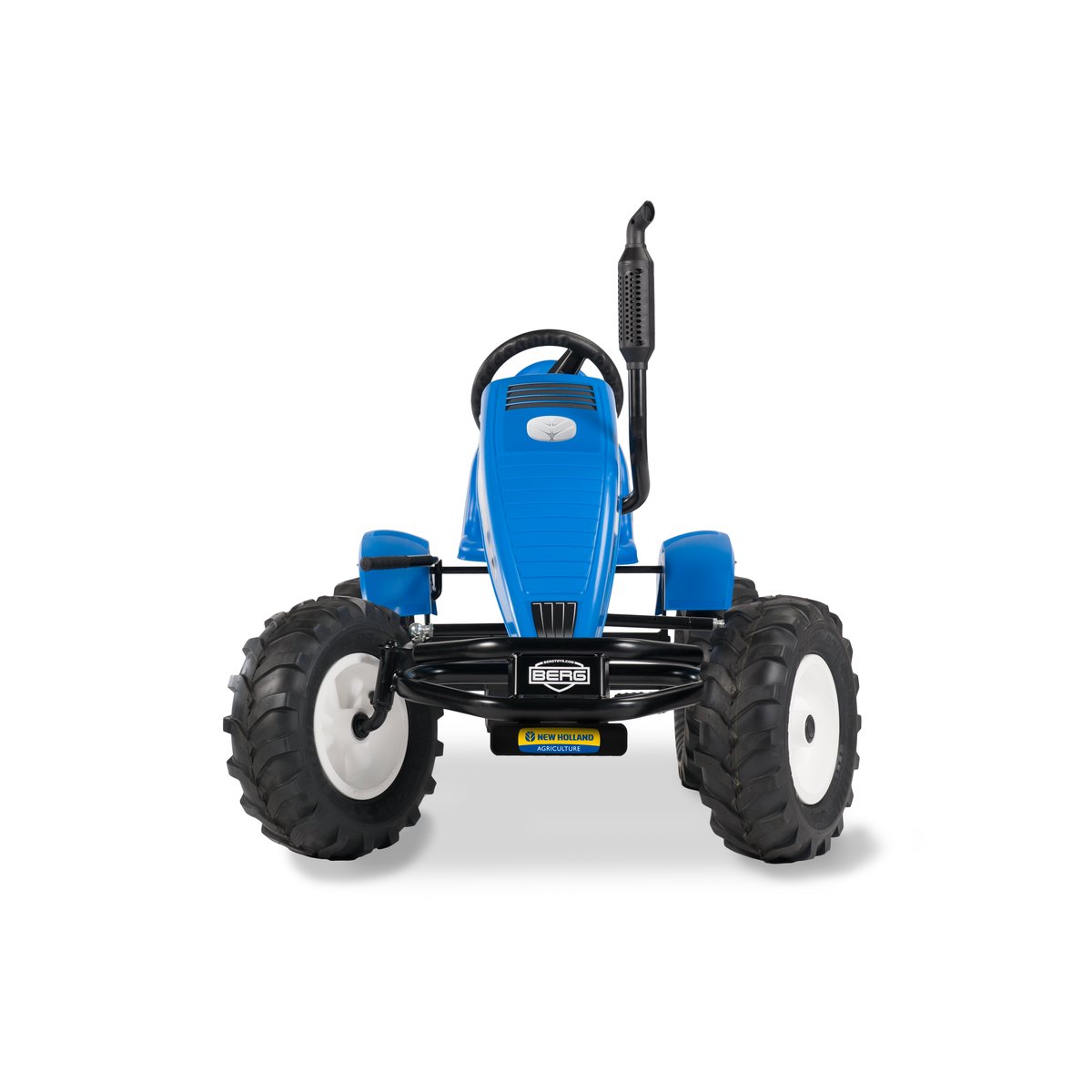 Kart à Pédales pour Enfants, 5+ Ans, XL New Holland BFR-3 blue, BERG TOYS