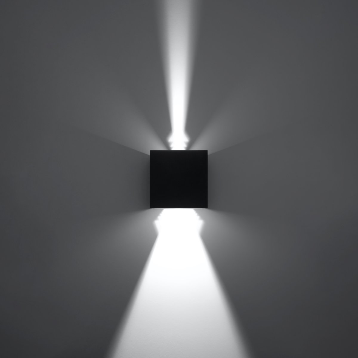 Applique Aluminium Noir LED 1 Luca noir, EDEN